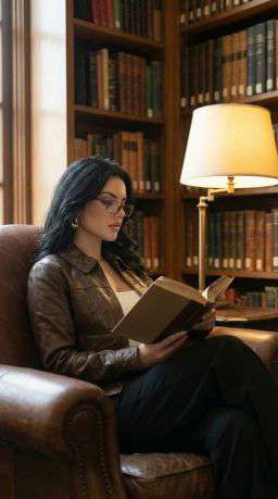 KV Leather - Library Study Corner [VAR:0] [Rotated 59° Left]